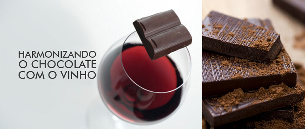 chocolate harmoniza com vinho