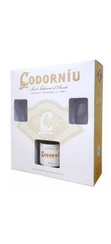 Kit Codorniu Clássico Brut + Taças